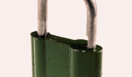 Used padlock